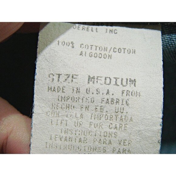 Vintage Stonebridge Denim Button Up Top Shirt Lightwash Wasit Tie Short Sleeve M - Picture 5 of 8